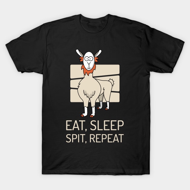 Eat, Sleep, Spit, Repeat T-Shirt by soondoock